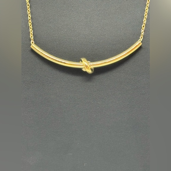 The Limited Gold Knot Slide Necklace - Picture 2 of 8